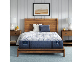 Perfect Sleeper Pro Kensington 13" Dark Blue/White Latex Hybrid King Medium Mattress - Ornate Home