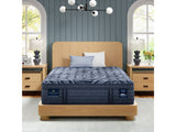 Perfect Sleeper Pro Valais 15" Dark Blue Latex Hybrid California King Plush Pillow Top Mattress - Ornate Home