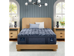 Perfect Sleeper Pro Valais 15" Dark Blue Latex Hybrid California King Plush Pillow Top Mattress - Ornate Home