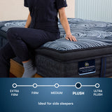 Perfect Sleeper Pro Valais 15" Dark Blue Latex Hybrid King Plush Pillow Top Mattress - Ornate Home