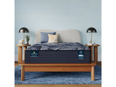 Perfect Sleeper X Excelled 14.25" Dark Blue/Black Hybrid California King Plush Mattress - Ornate Home