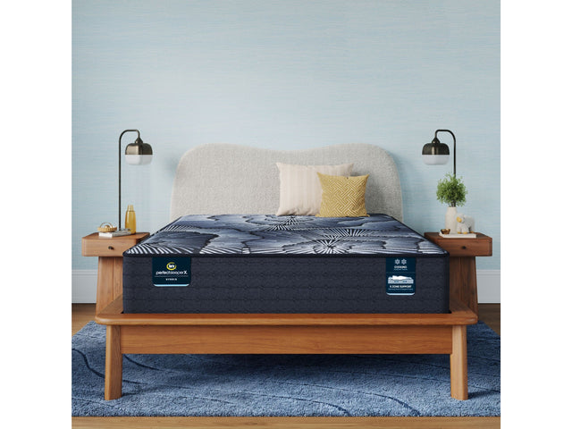 Perfect Sleeper X Kendall 13" Dark Blue/Black Hybrid Queen Medium Mattress - Ornate Home