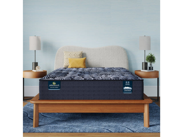Perfect Sleeper X Knox 13.5" Dark Blue/Black Hybrid Queen Firm Mattress - Ornate Home
