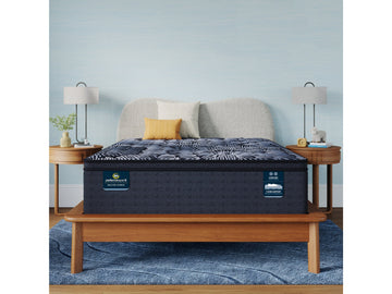 Perfect Sleeper X Lexton 14.25" Dark Blue/Black Hybrid Queen Medium Pillow Top Mattress - Ornate Home