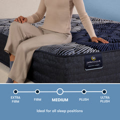 Perfect Sleeper X Max 14.25" Dark Blue/Black Hybrid Twin XL Medium Mattress - Ornate Home