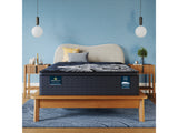Perfect Sleeper X Max 15" Dark Blue/Black Hybrid Twin XL Plush Pillow Top Mattress - Ornate Home