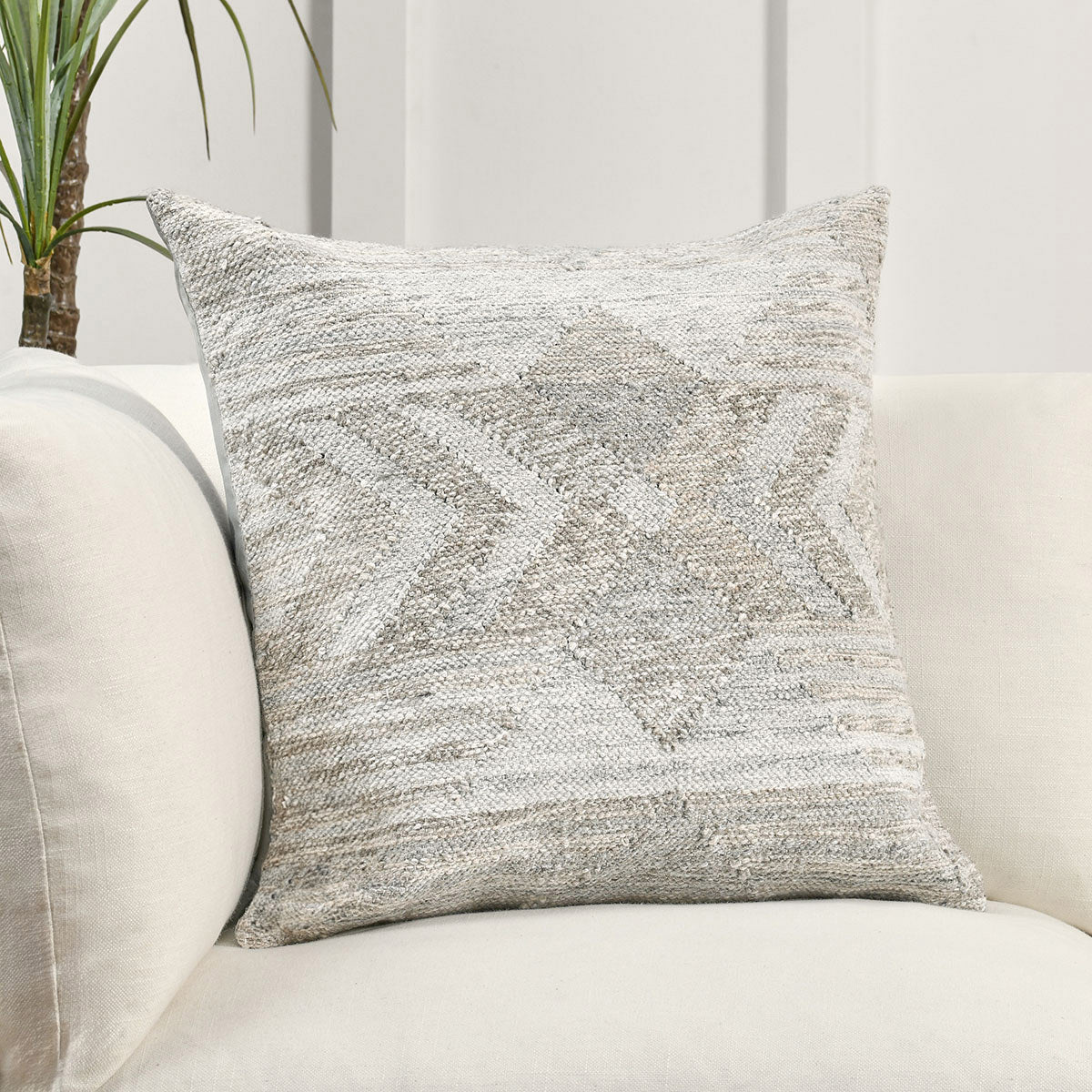 Performance Caravan Gray Multi 22x22 Throw Pillow (Set of 2) - Ornate Home
