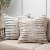 Performance Kiran Natural 22x22 Throw Pillow (Set of 2) - Ornate Home