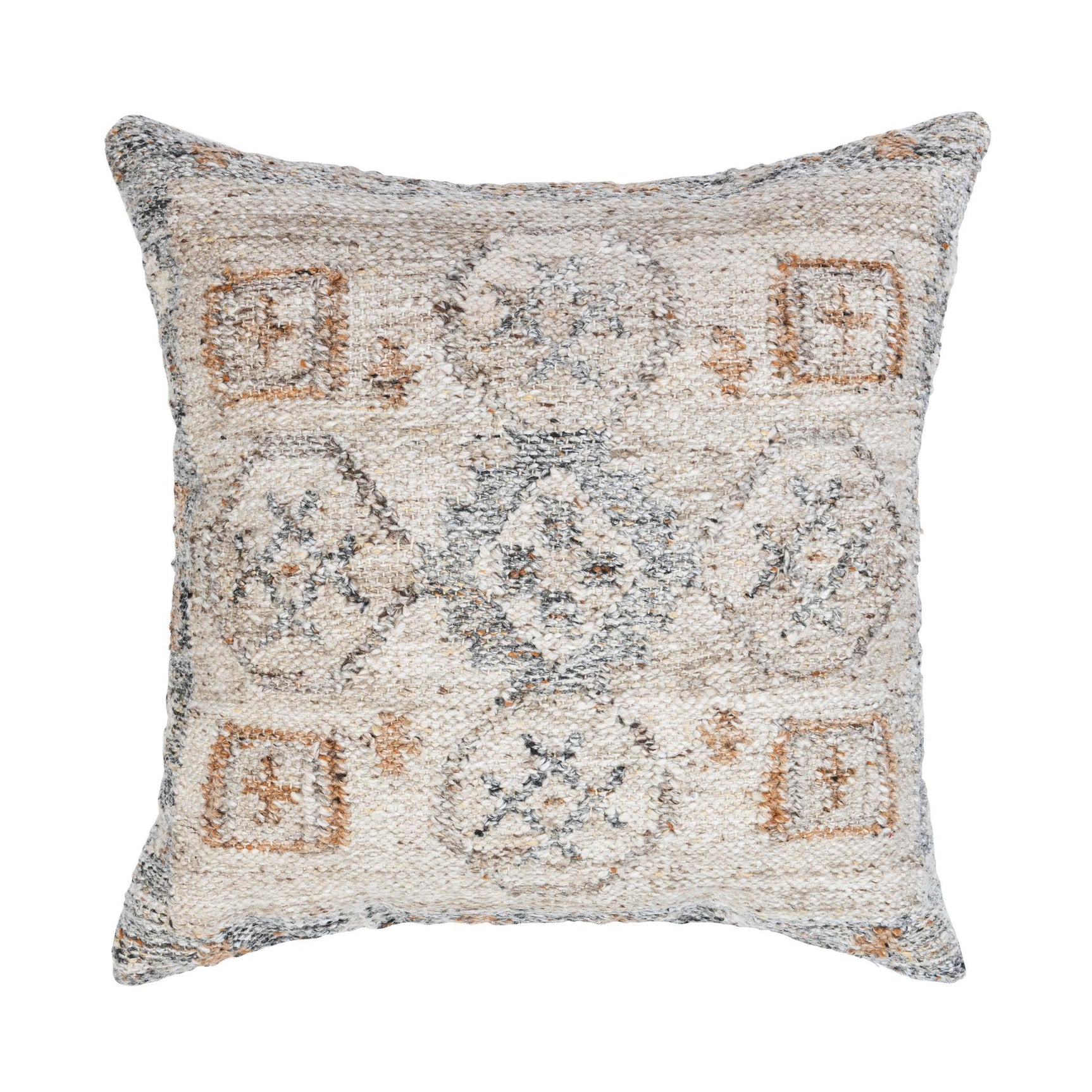 Performance Lukens Gray Multi 22x22 Throw Pillow (Set of 2) - Ornate Home