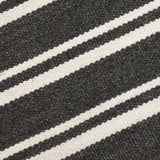 Performance Palma Charcoal/Ivory Stripe Rug - Ornate Home