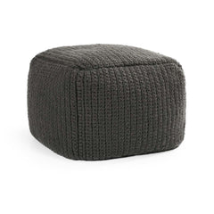 Performance Prism Dark Gray Pouf - Ornate Home