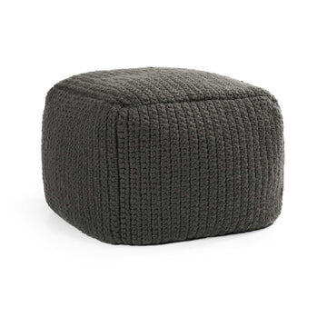 Performance Prism Dark Gray Pouf - Ornate Home