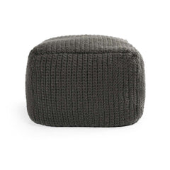 Performance Prism Dark Gray Pouf - Ornate Home