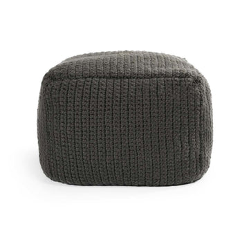 Performance Prism Dark Gray Pouf - Ornate Home