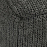 Performance Prism Dark Gray Pouf - Ornate Home