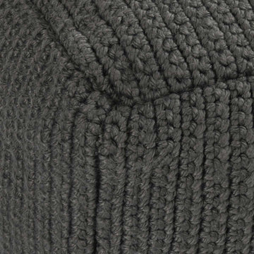 Performance Prism Dark Gray Pouf - Ornate Home