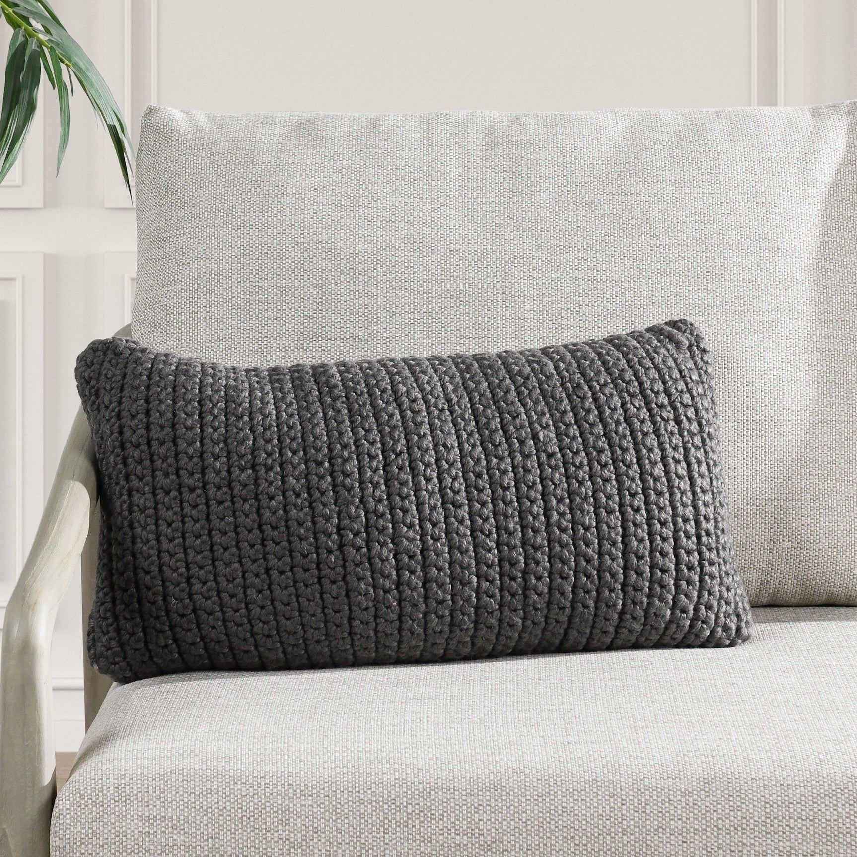 Performance Prism Dark Gray Throw Pillow (Set of 2) - Ornate Home