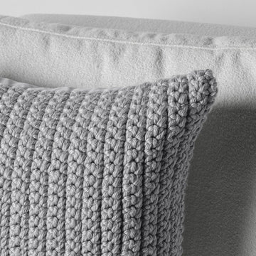 Performance Prism Light Gray Multiple Sizes Throw Pillow (Set of 2) - Ornate Home