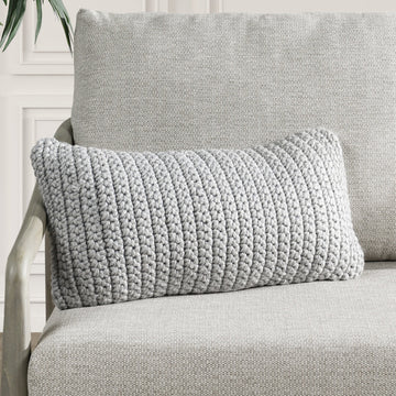 Performance Prism Light Gray Multiple Sizes Throw Pillow (Set of 2) - Ornate Home