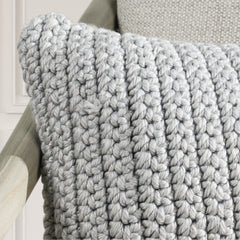 Performance Prism Light Gray Multiple Sizes Throw Pillow (Set of 2) - Ornate Home
