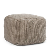 Performance Prism Natural Pouf - Ornate Home