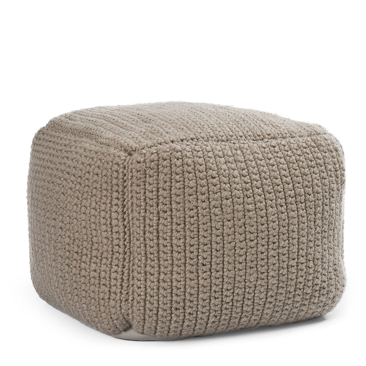 Performance Prism Natural Pouf - Ornate Home