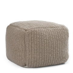 Performance Prism Natural Pouf - Ornate Home
