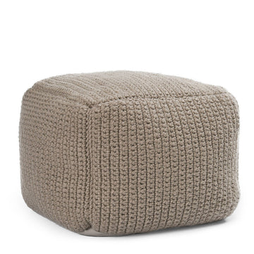Performance Prism Natural Pouf - Ornate Home