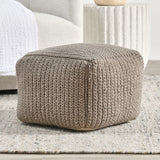 Performance Prism Natural Pouf - Ornate Home