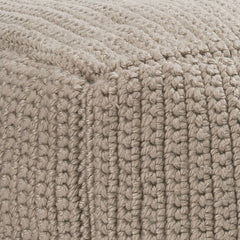 Performance Prism Natural Pouf - Ornate Home