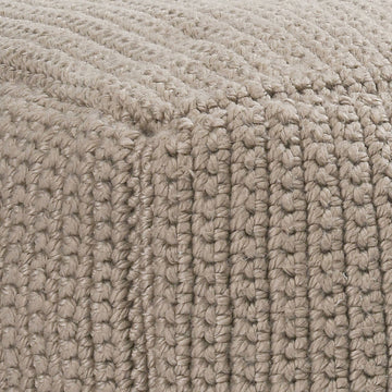 Performance Prism Natural Pouf - Ornate Home