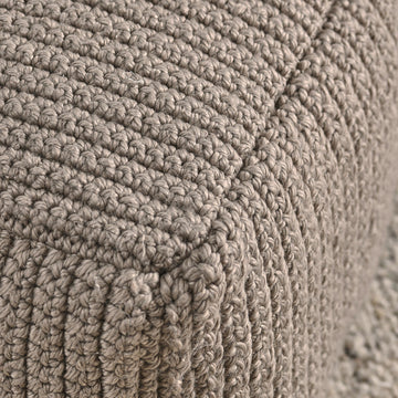 Performance Prism Natural Pouf - Ornate Home