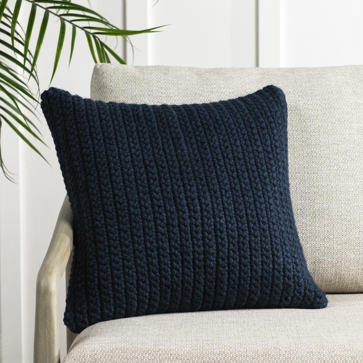 Performance Prism Navy Blue Multiple Sizes Throw Pillow (Set of 2) - Ornate Home