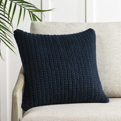Performance Prism Navy Blue Multiple Sizes Throw Pillow (Set of 2) - Ornate Home