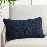 Performance Prism Navy Blue Multiple Sizes Throw Pillow (Set of 2) - Ornate Home