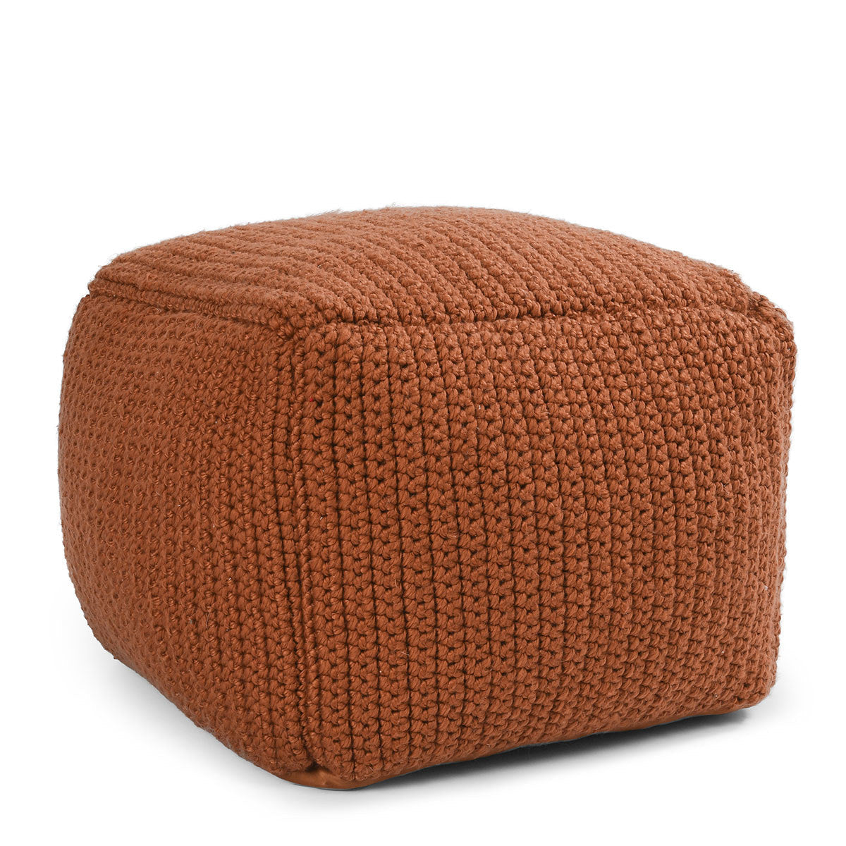 Performance Prism Terracotta Pouf - Ornate Home