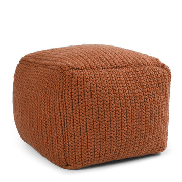 Performance Prism Terracotta Pouf - Ornate Home