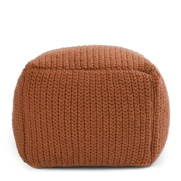 Performance Prism Terracotta Pouf - Ornate Home
