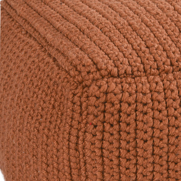 Performance Prism Terracotta Pouf - Ornate Home
