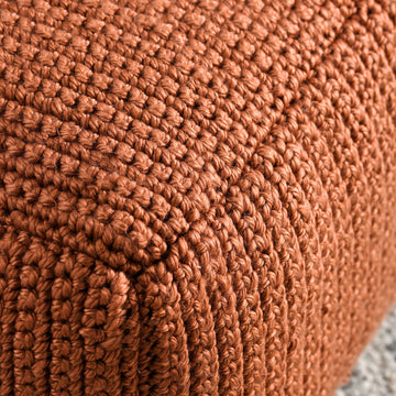 Performance Prism Terracotta Pouf - Ornate Home