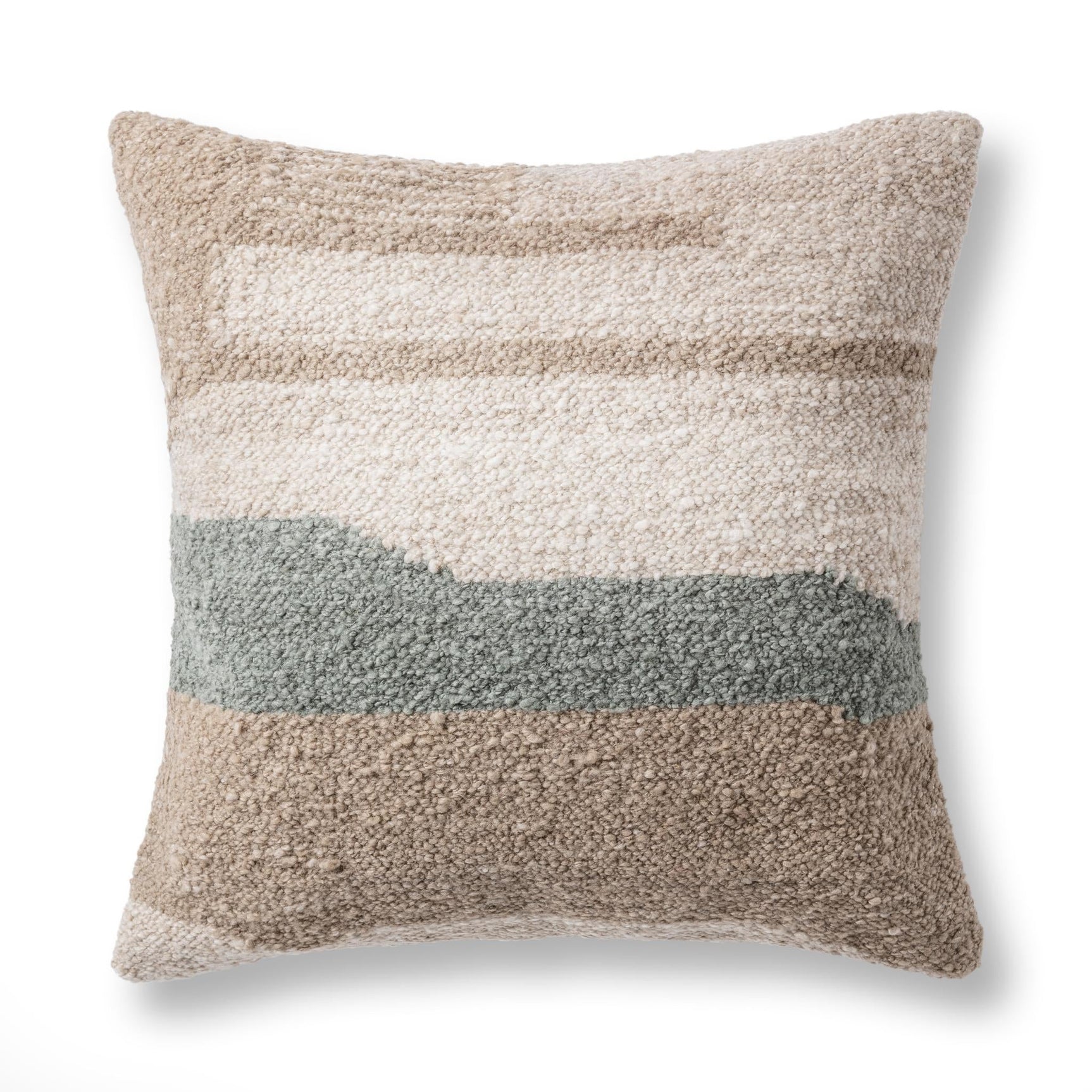 Performance Sita Dry Sage/ Natural 22x22 Throw Pillow (Set of 2) - Ornate Home