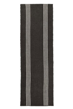 Performance Sorrento Charcoal/Ivory Stripe Rug - Ornate Home