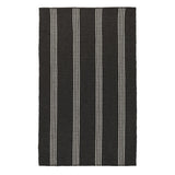 Performance Sorrento Charcoal/Ivory Stripe Rug - Ornate Home