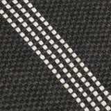 Performance Sorrento Charcoal/Ivory Stripe Rug - Ornate Home