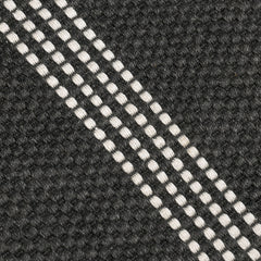 Performance Sorrento Charcoal/Ivory Stripe Rug - Ornate Home