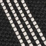 Performance Sorrento Charcoal/Ivory Stripe Rug - Ornate Home