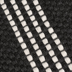 Performance Sorrento Charcoal/Ivory Stripe Rug - Ornate Home