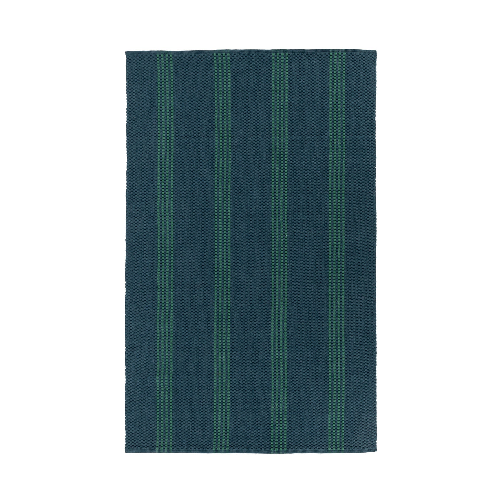 Performance Sorrento Deep Blue/Green Stripe Rug - Ornate Home