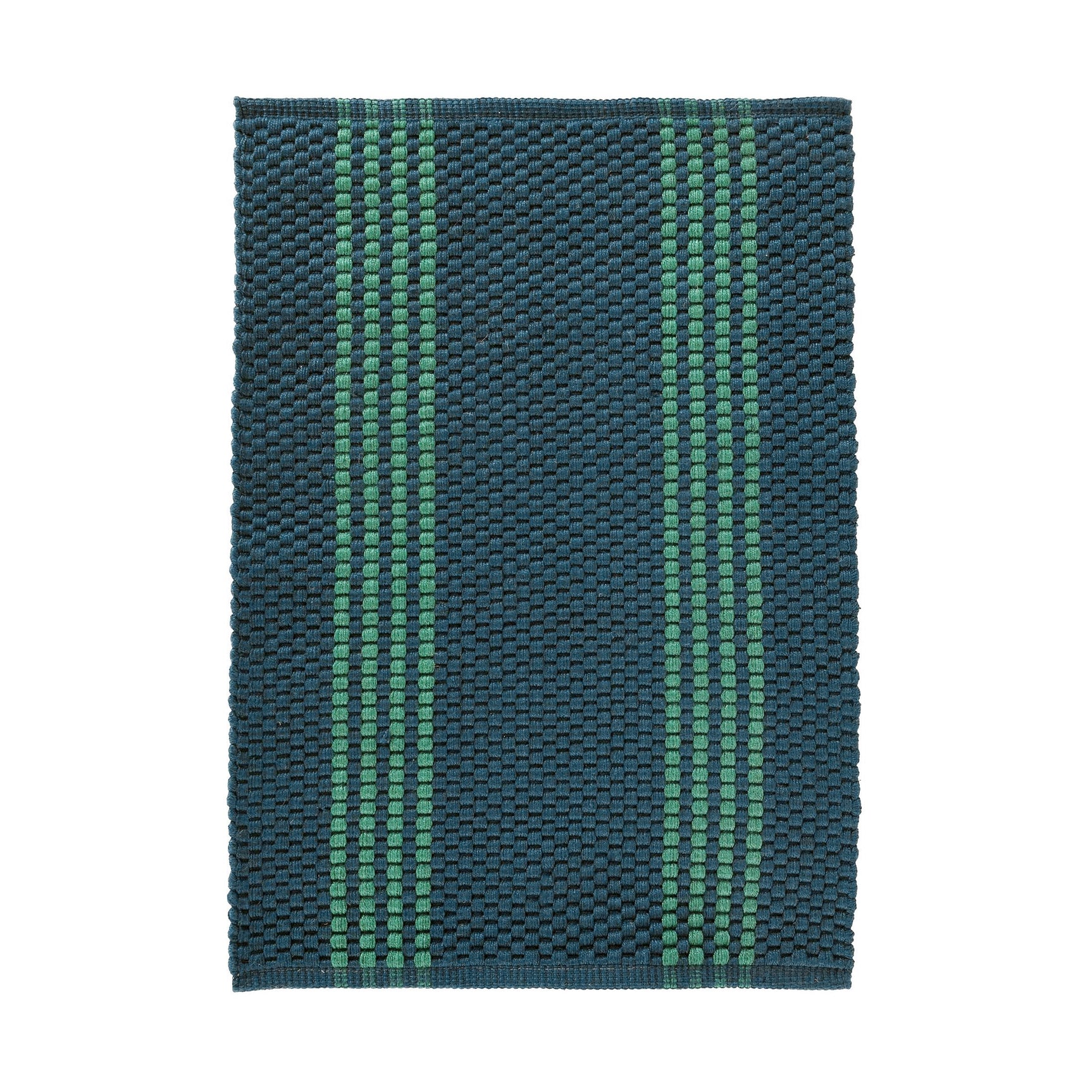 Performance Sorrento Deep Blue/Green Stripe Rug - Ornate Home