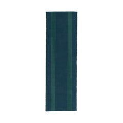 Performance Sorrento Deep Blue/Green Stripe Rug - Ornate Home